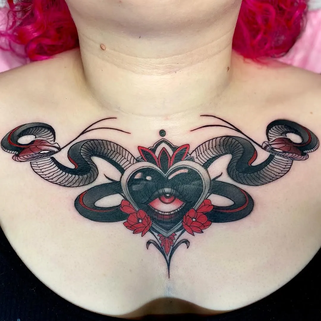 Horror Themes tattoo by Kylie Lesko at Dreamers Ink Studio in Westville, IL