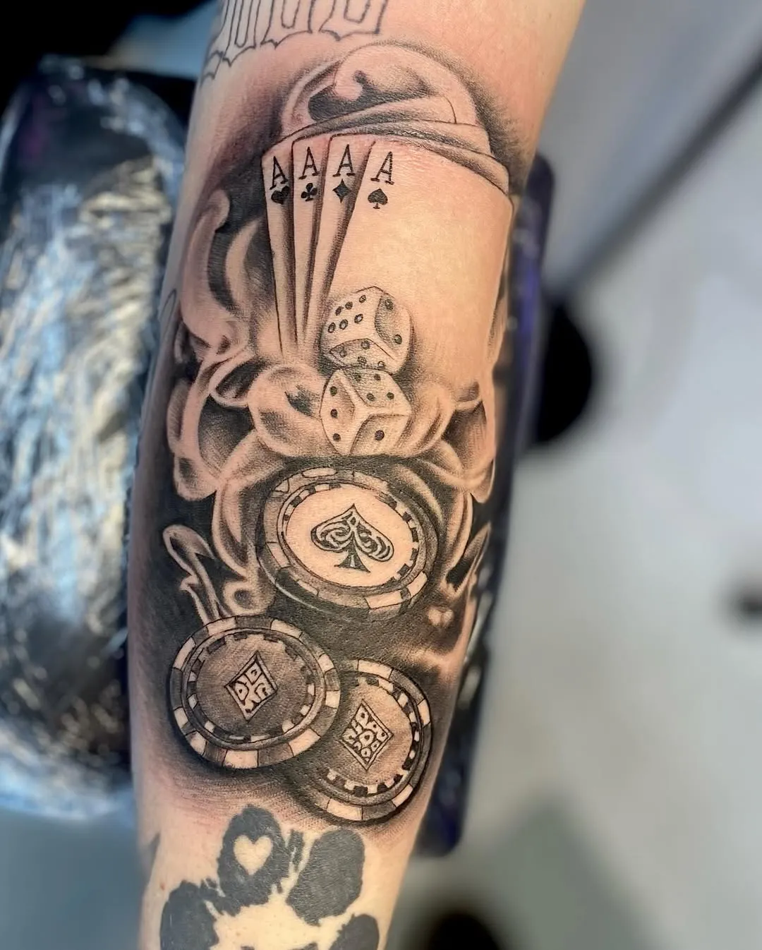 Neo-Traditional tattoo by Kylie Lesko at Dreamers Ink Studio in Westville, IL