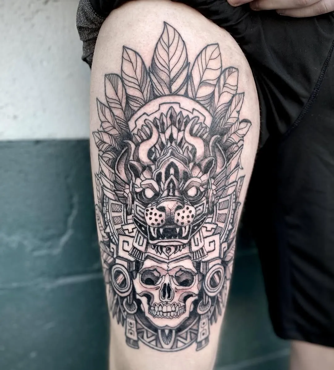 Horror Themes tattoo by Kylie Lesko at Dreamers Ink Studio in Westville, IL