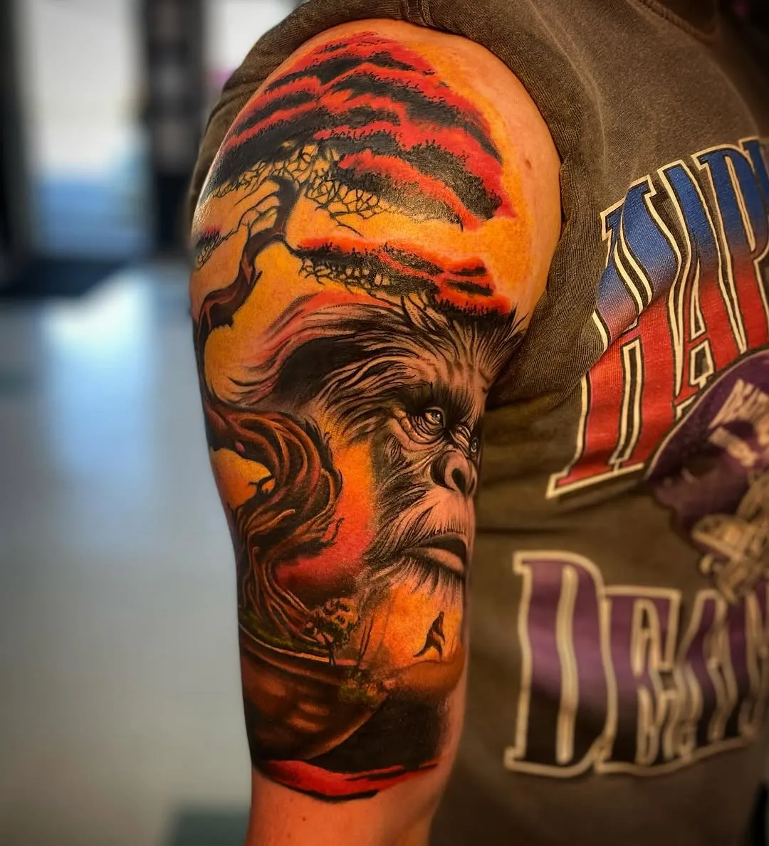 Black & Grey Realism tattoo by Kylie Lesko at Dreamers Ink Studio in Westville, IL