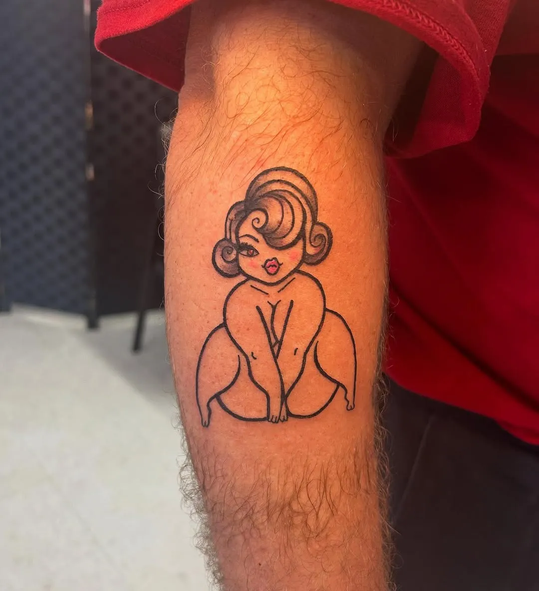 Anime tattoo by Emma Luth at Dreamers Ink Studio in Westville, IL