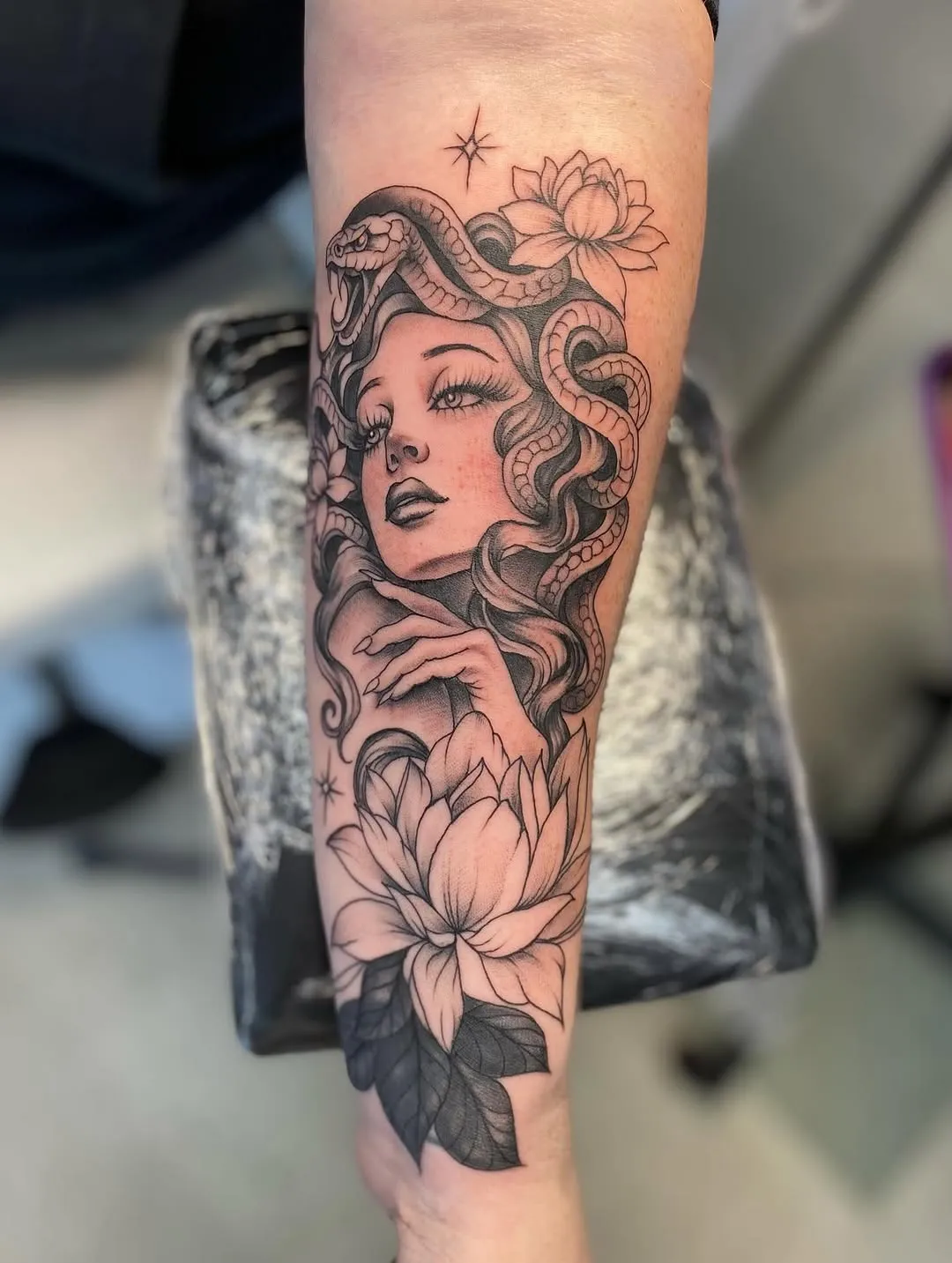 Watercolor tattoo by Kylie Lesko at Dreamers Ink Studio in Westville, IL