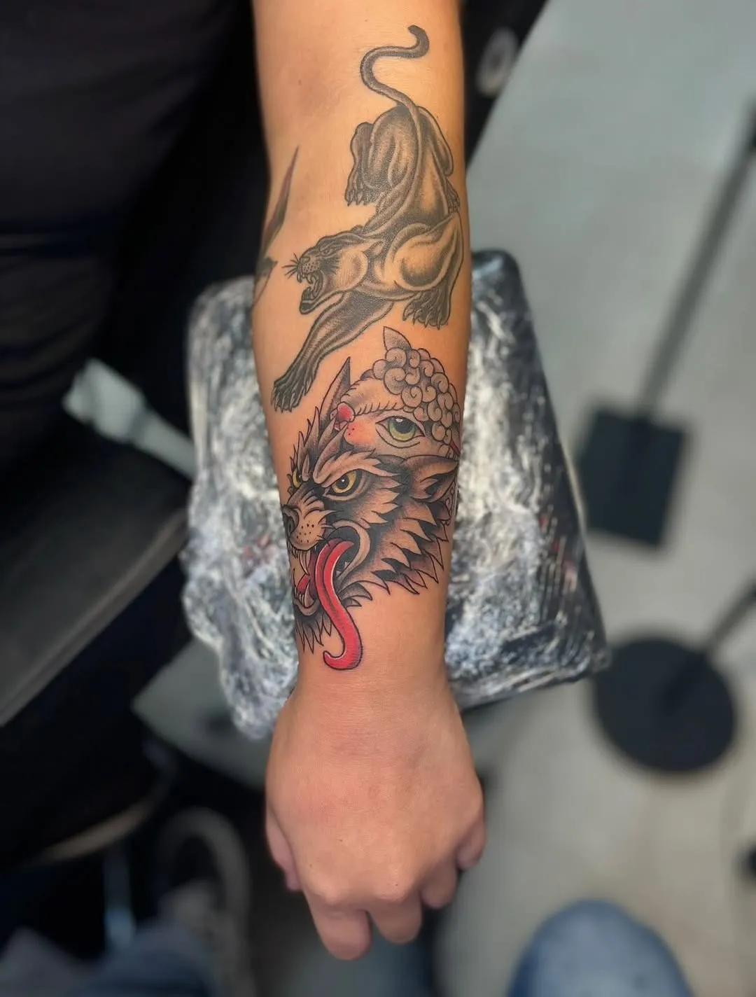 American Traditional tattoo by Paige Thornsbrough at Dreamers Ink Studio in Westville, IL