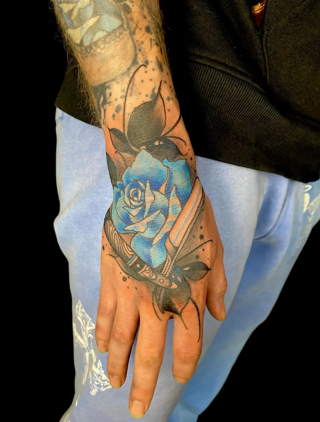 Black & Grey Realism tattoo by Kylie Lesko at Dreamers Ink Studio in Westville, IL