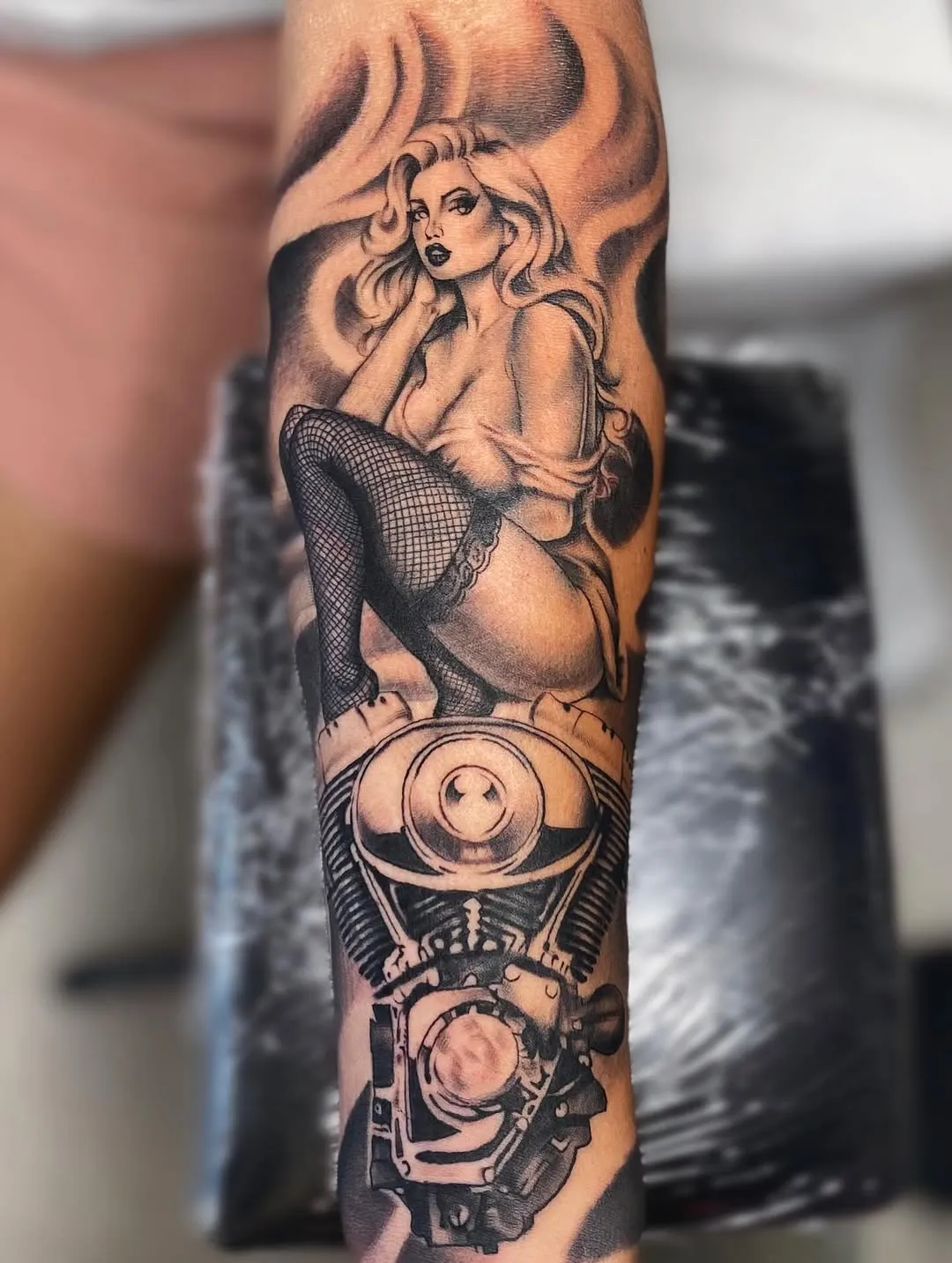 Neo-Traditional tattoo by Kylie Lesko at Dreamers Ink Studio in Westville, IL