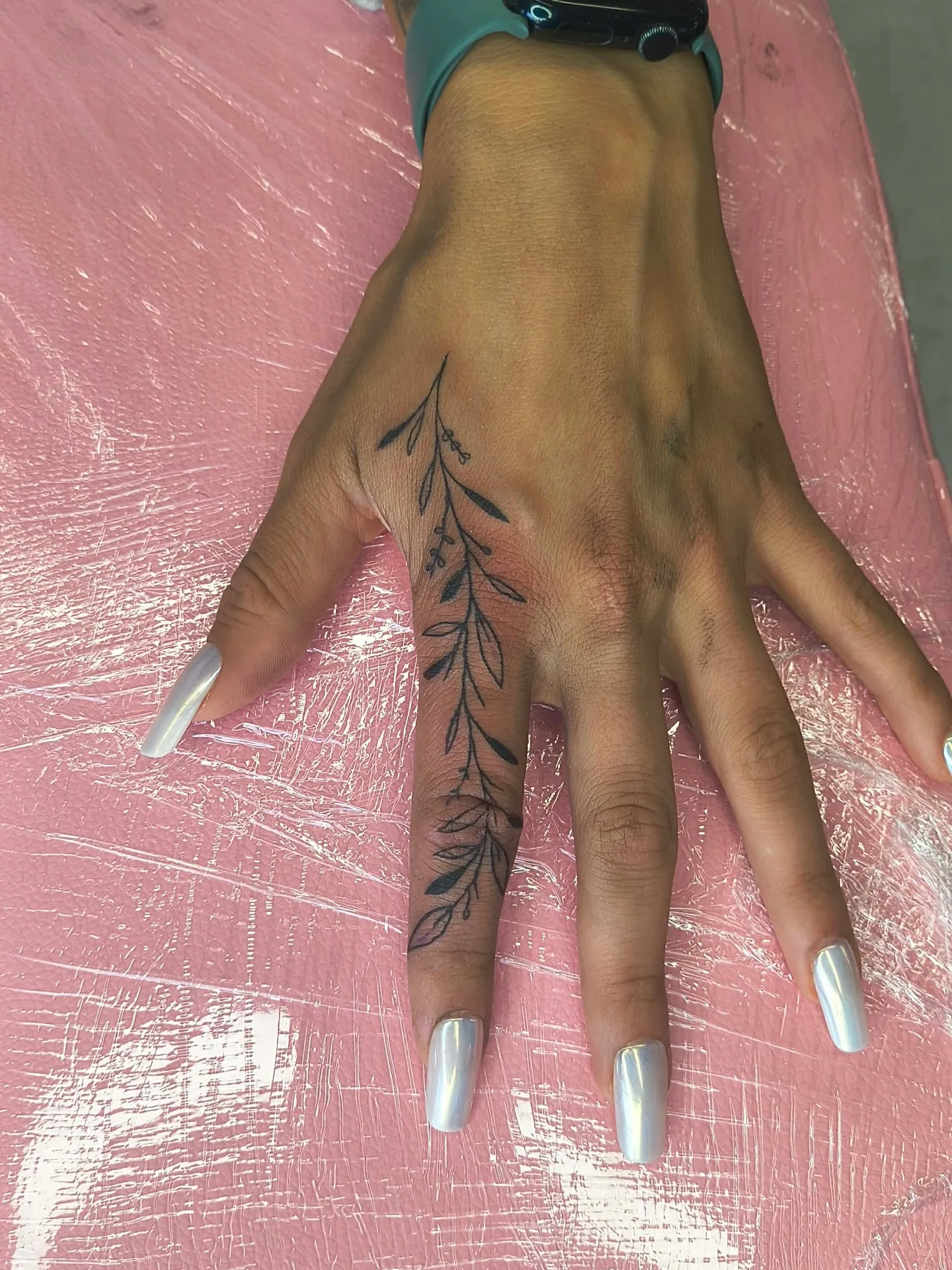 Anime-Inspired tattoo by Hailey Brooks at Dreamers Ink Studio in Westville, IL