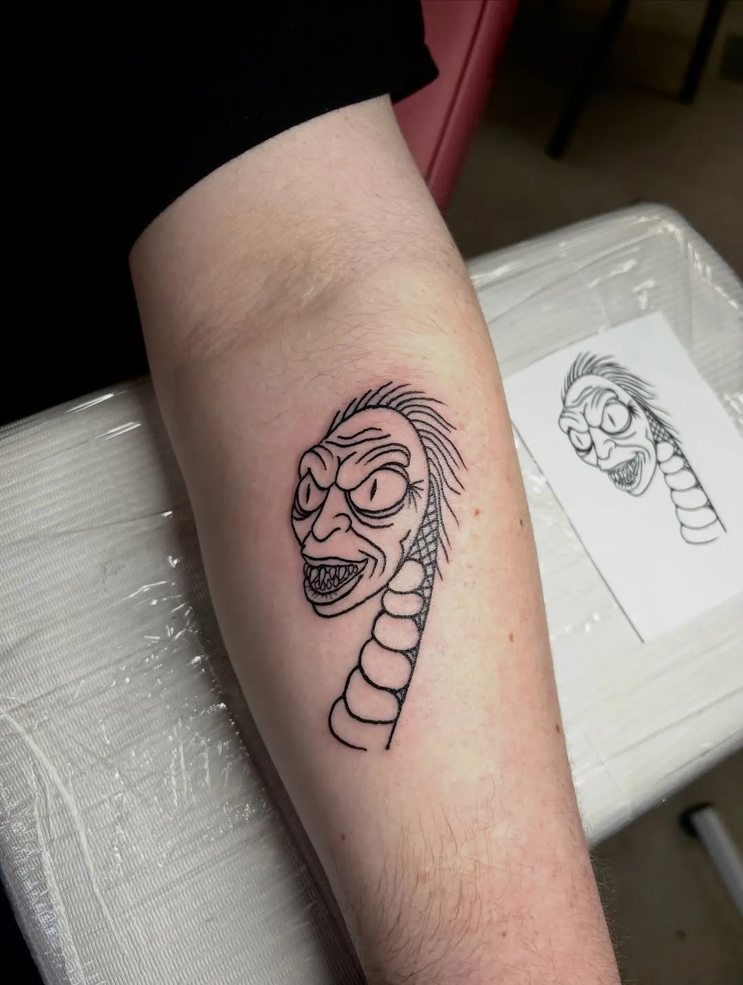 Anime tattoo by Emma Luth at Dreamers Ink Studio in Westville, IL