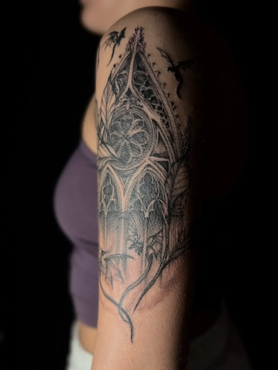 Neo-Traditional tattoo by Paige Thornsbrough at Dreamers Ink Studio in Westville, IL