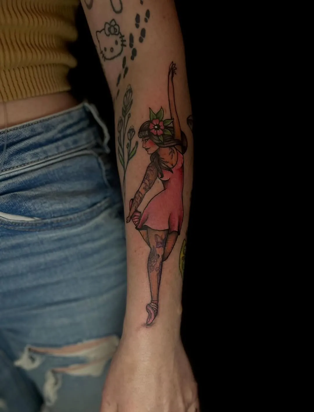 Neo-Traditional tattoo by Paige Thornsbrough at Dreamers Ink Studio in Westville, IL