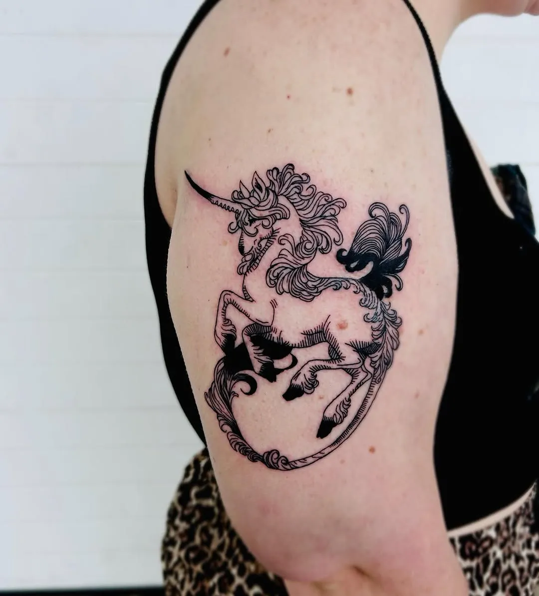 Animals tattoo by Emma Luth at Dreamers Ink Studio in Westville, IL
