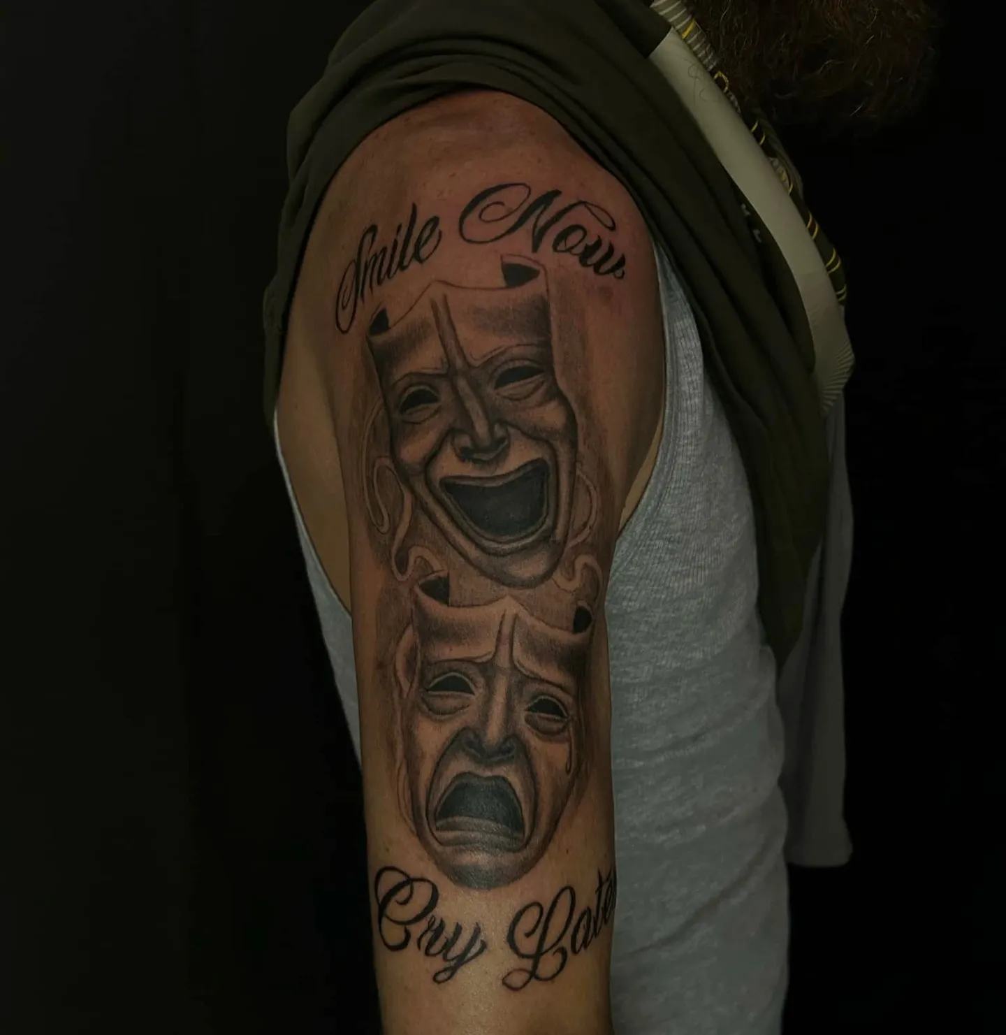 Cute & Dark Blends tattoo by Hailey Brooks at Dreamers Ink Studio in Westville, IL