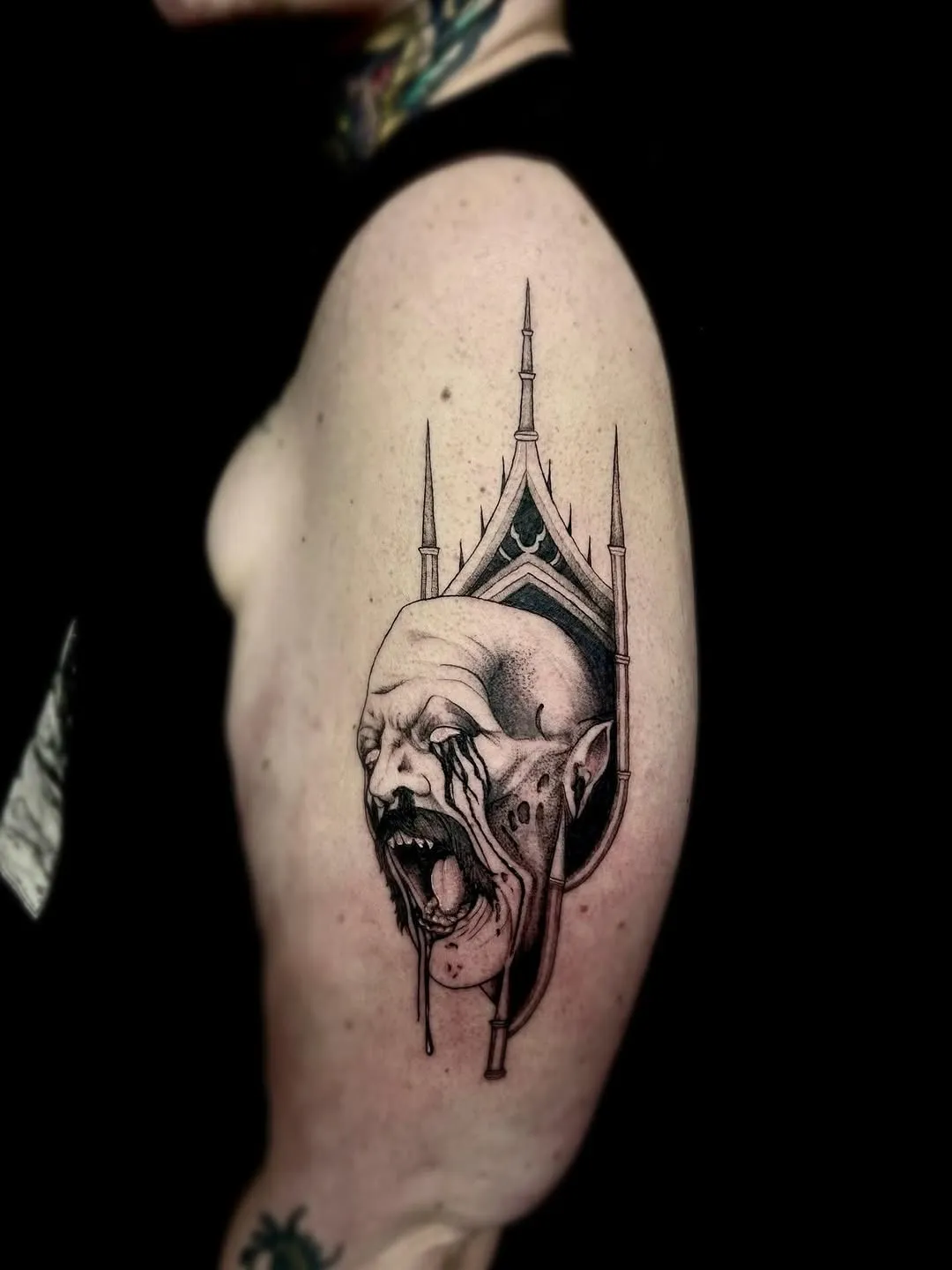 Anime tattoo by Emma Luth at Dreamers Ink Studio in Westville, IL