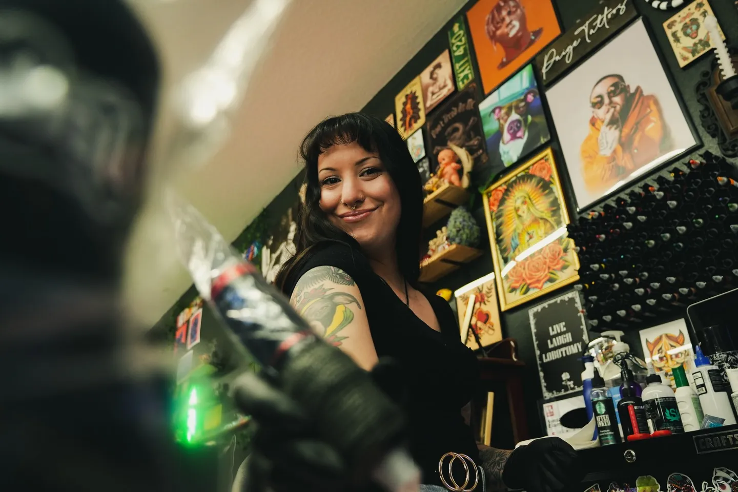 Paige Thornsbrough, tattoo artist at Dreamers Ink