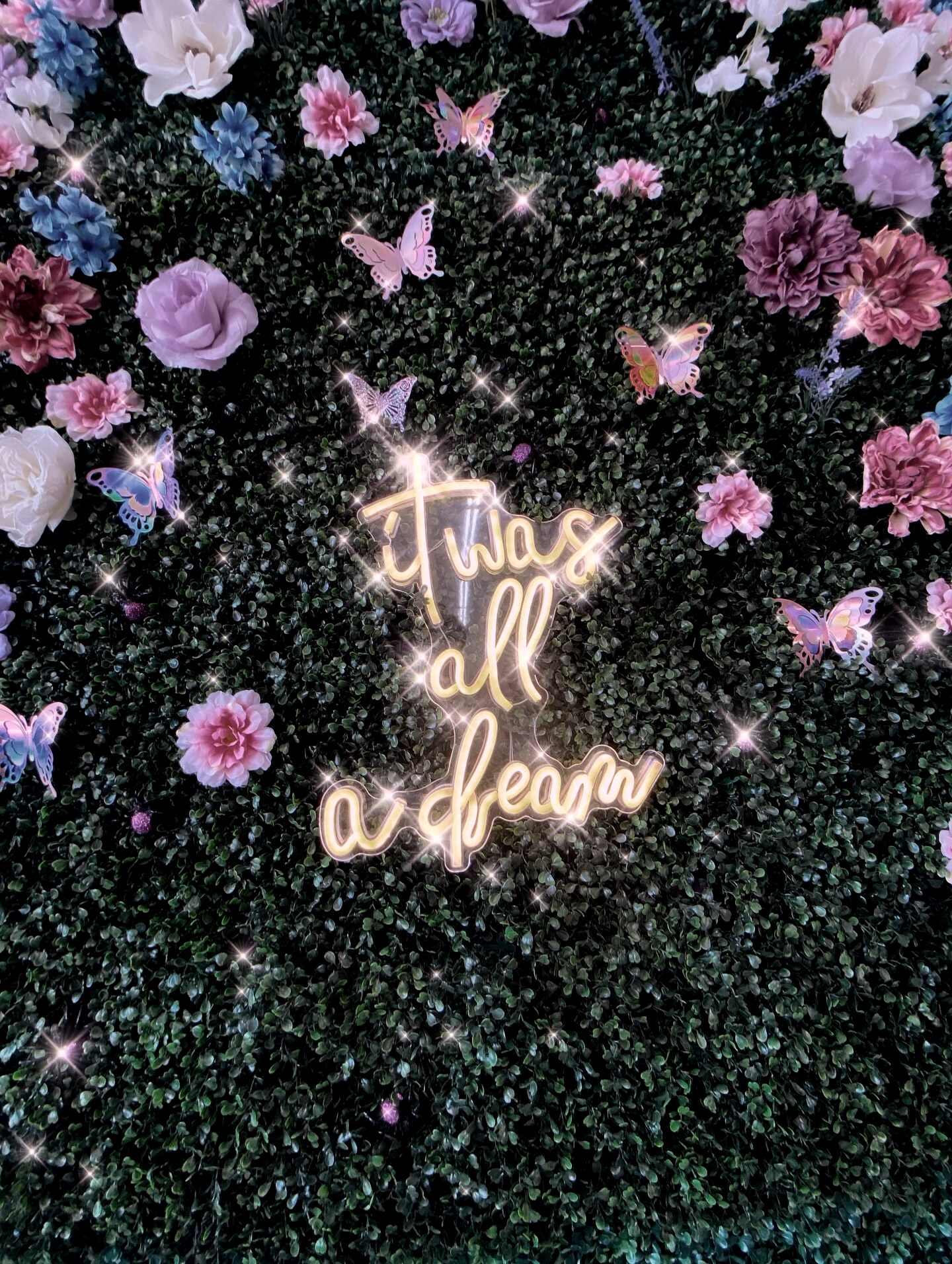'It was all a dream' neon sign at Dreamers Ink Studio